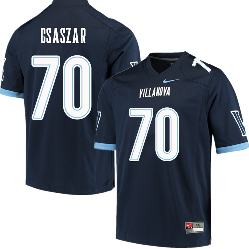 Men #70 Louie Csaszar Villanova Wildcats College Football Jerseys Sale-Navy